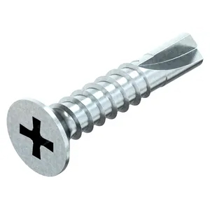 Parafuso Autoperfurante Cabeça Chata Phillips DIN7504P Inox A2
