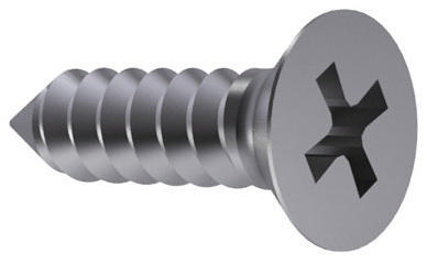 Parafuso Autorroscante Cabeça Chata Phillips DIN7982 Inox A2