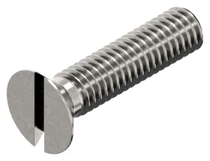Parafuso Cabeça Chata Fenda DIN963 Inox A2