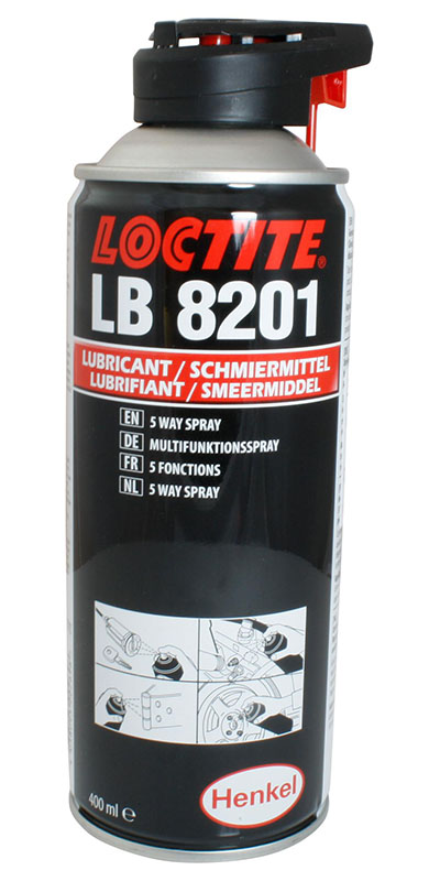 Spray Lubrificante Loctite 8201 400ML - Óleo Lubrificante Multiusos