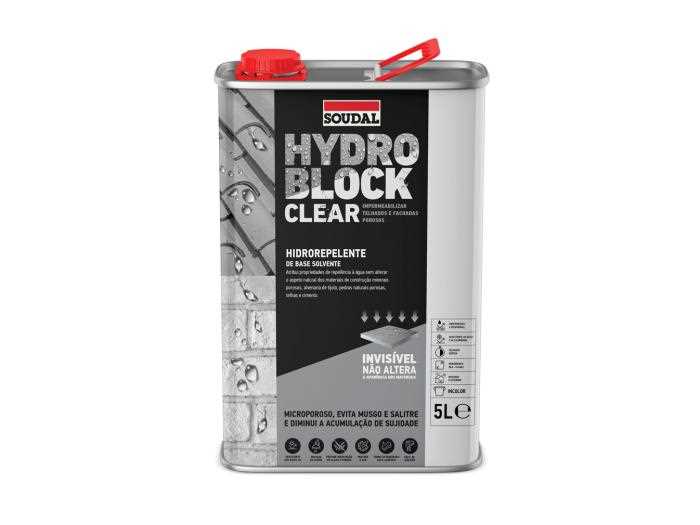 Impermeabilizante Soudal Hydro Block Clear 5L
