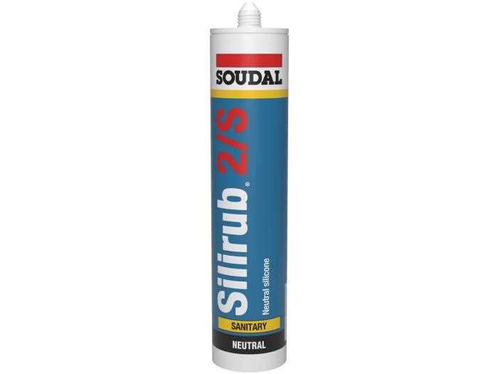 Silicone Sanitário Soudal Silirub S Neutro Branco 310ml