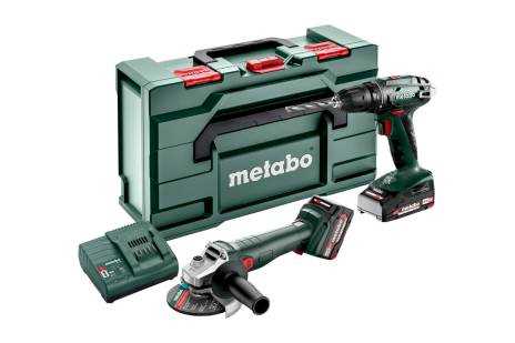Combo Set 2.4.3. Metabo: Berbequim Aparaf. BS 18 (4.0Ah) + Rebarbadora W 18 L 9-125 (2Ah)