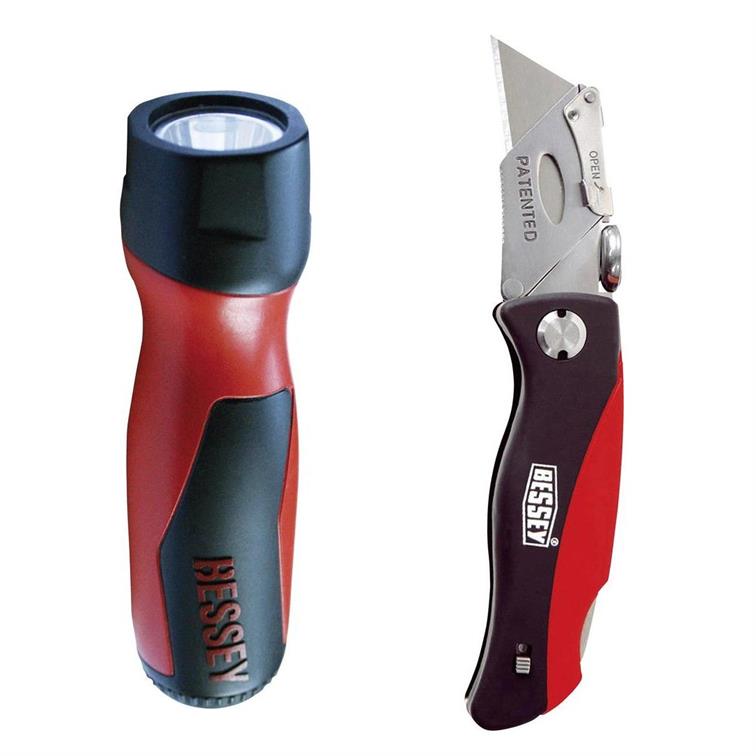 Bessey DBKPH-TL Pack c/ lanterna e X-Ato Dobrável