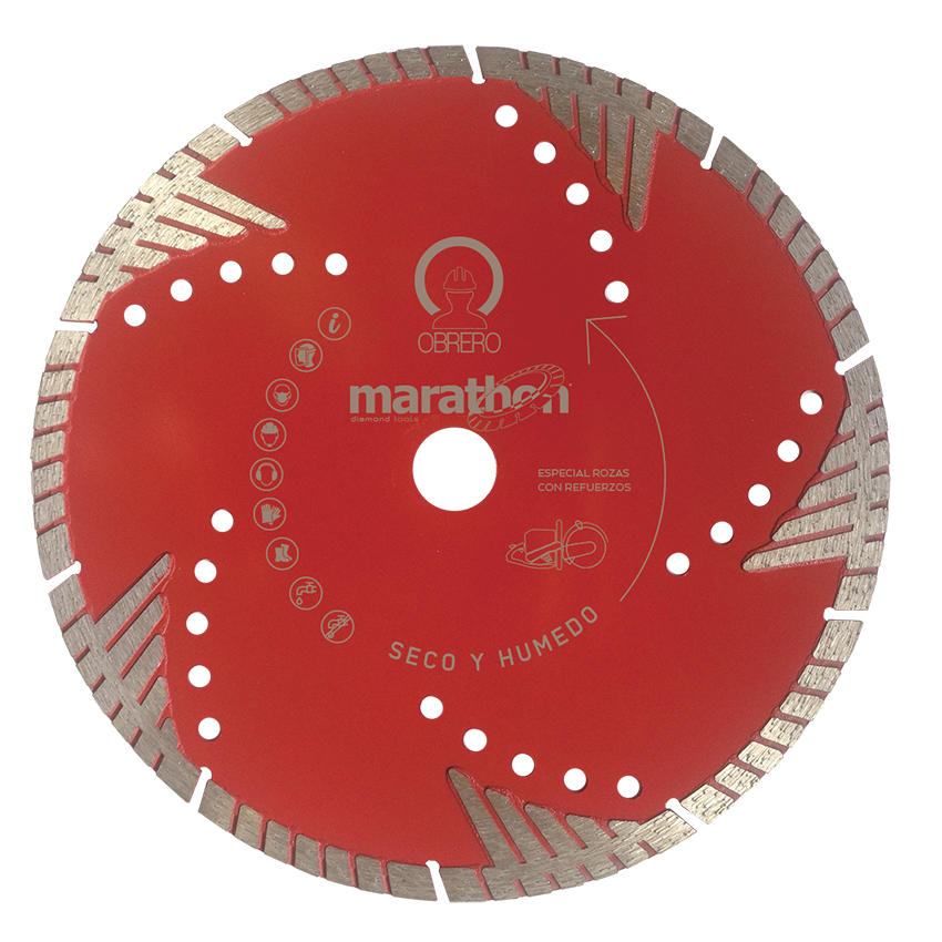 Disco de Corte Diamantado Turbo para Abertura de Roços Marathon Diamond ORTR15010 - 150mm