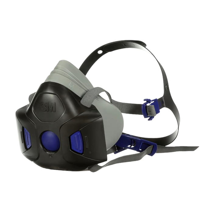 Respirador Semi-Facial Reutilizável 3M Secure Click com Diagrama de Voz HF-802 Médio