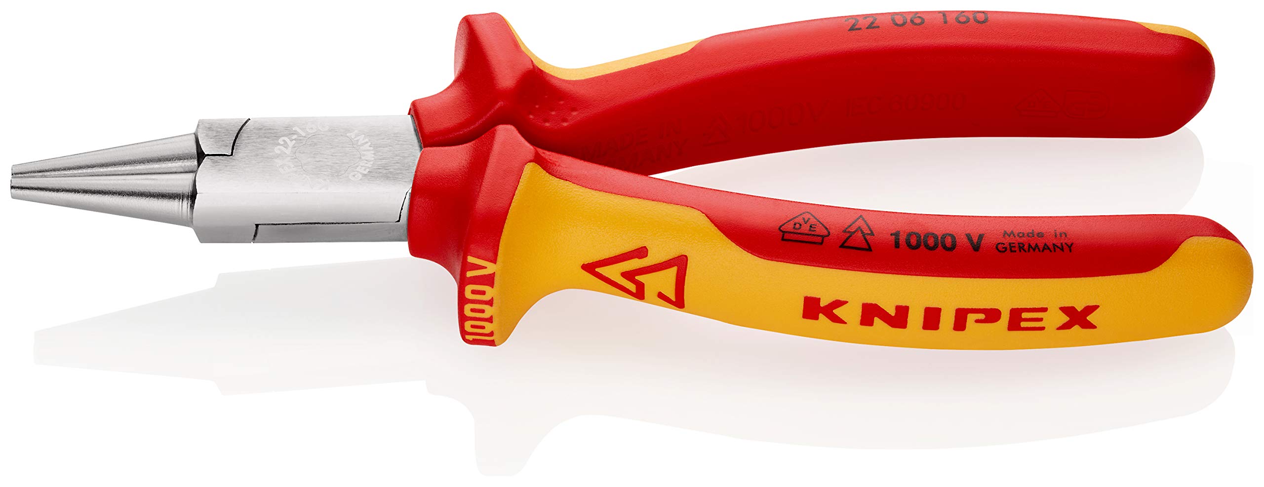 Alicate Isolado de Pontas Redondas Knipex 22 06 160