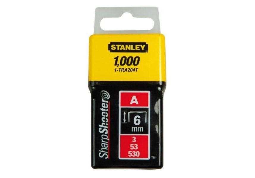 Agrafos Stanley 1-TRA204T 6mm cx.1000un.