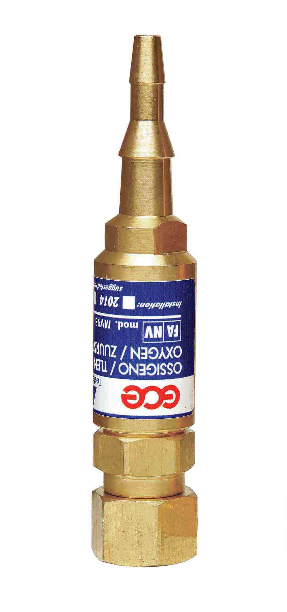 Válvula de Segurança Anti-retorno Maç./Mang. Gás GCE Safe Guard-2 Lite MV93TF 1.5bar E0080950