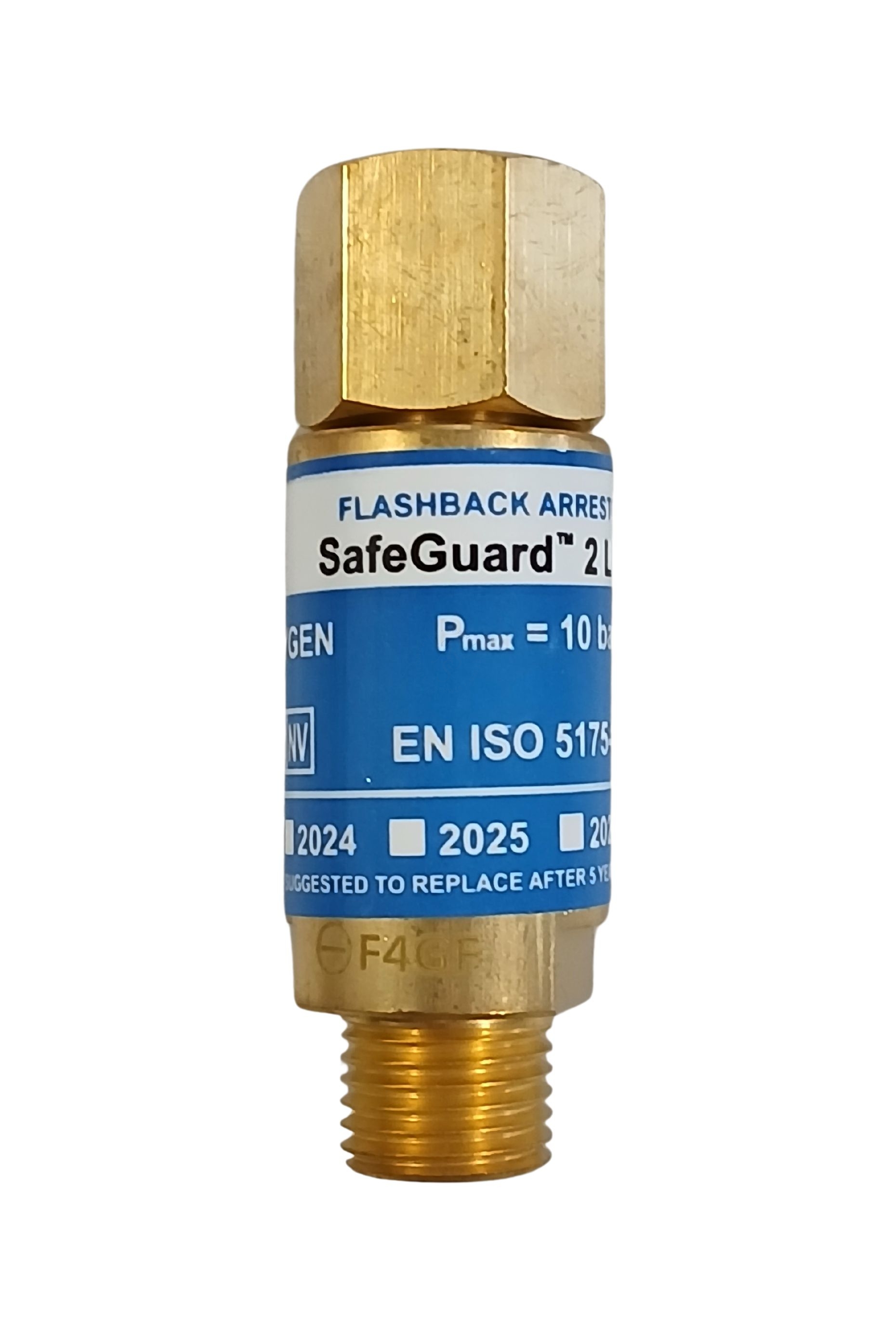 Válvula de Segurança Anti-retorno para Debitometro Oxi. GCE Safe Guard 2 Lite G1/4