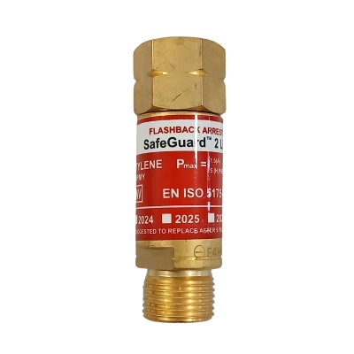 Válvula de Segurança Anti-retorno para Debitometro Gás GCE Safe Guard 2 Lite G1/4