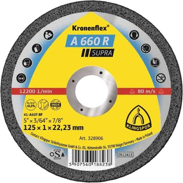 Disco de Corte Inox Klingspor A660R Supra 115x1mm