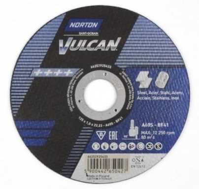 Disco de Corte Inox Norton Vulcan