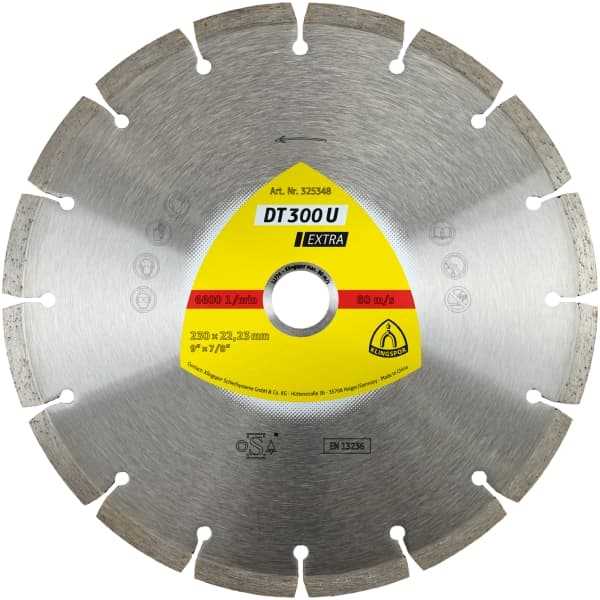 Disco de Corte Diamante Klingspor DT 300 U Extra