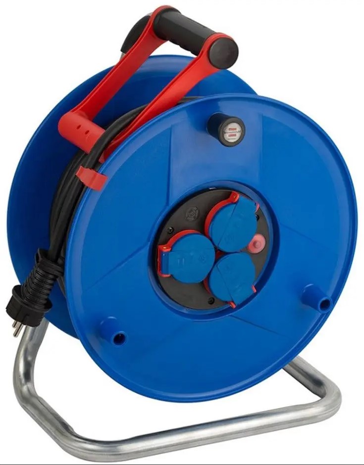 Extensão c/ Enrolador BRENNENSTUHL 3TP-3G2.5-40MTS c/ Proteção de Temperatura