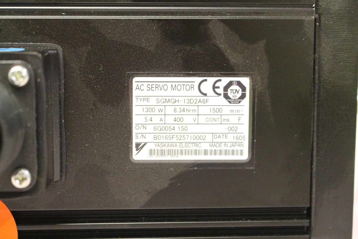 2 - Servo Motor SGMGH.13D2A6F YASKAWA